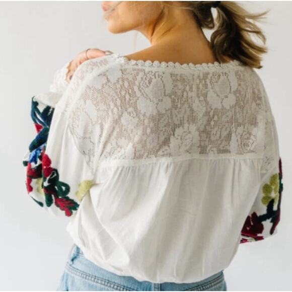 Free People | Meadows Embroidered Top Size XS - Picture 11 of 11